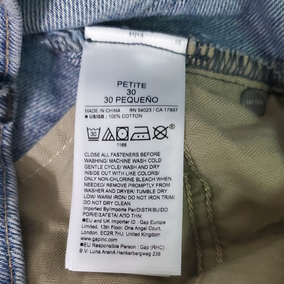 Banana Republic Women's Light Blue Patchwork Barrel Jeans NWT Size 30 Petite - Picture 8 of 10